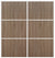 Custom Sliding White Aluminum Doors - Style 03 - 2 doors  - Dark Aloe Wood