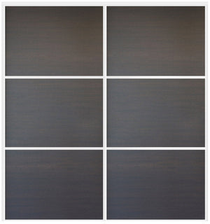 Custom Sliding White Aluminum Doors - Style 03 - 2 doors  - Japan Oak - Doors and Beyond
