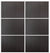 Custom Sliding White Aluminum Doors - Style 03 - 2 doors  - Premium Wenge