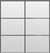 Custom Sliding Black Aluminum Doors - Style 03 - 2 doors  - White Drawing