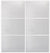 Custom Sliding White Aluminum Doors - Style 03 - 2 doors  - White Wenge