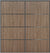 Custom Sliding Black Aluminum Doors - Style 04 - 2 doors  - Dark Aloe Wood