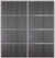 Custom Sliding Aluminum Doors - Style 04 - 2 doors  - Swiss Elm