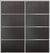 Custom Sliding Aluminum Doors - Style 04 - 2 doors  - Premium Wenge