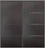 Custom Sliding Black Aluminum Doors - Style 04 - 2 doors  - Premium Wenge