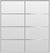 Custom Sliding Aluminum Doors - Style 04 - 2 doors  - White Drawing
