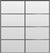 Custom Sliding Black Aluminum Doors - Style 04 - 2 doors - White Drawing - Doors and Beyond
