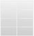 Custom Sliding White Aluminum Doors - Style 04 - 2 doors  - White Drawing