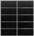 Custom Sliding Aluminum Doors - Style 05 - 2 doors  - Black Ash
