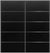 Custom Sliding Black Aluminum Doors - Style 05 - 2 doors  - Black Ash