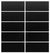 Custom Sliding White Aluminum Doors - Style 05 - 2 doors  - Black Ash