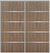 Custom Sliding Aluminum Doors - Style 05 - 2 doors  - Dark Aloe Wood