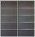 Custom Sliding Aluminum Doors - Style 05 - 2 doors  - Japan Oak