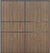 Custom Sliding Black Aluminum Doors - Style 06 - 2 doors  - Dark Aloe Wood