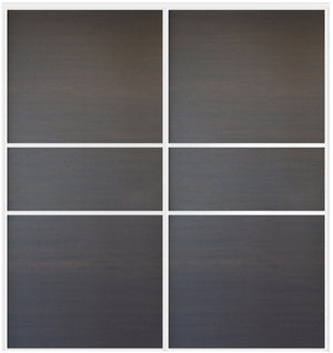 Custom Sliding White Aluminum Doors - Style 06 - 2 doors  - Japan Oak - Doors and Beyond