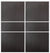 Custom Sliding White Aluminum Doors - Style 06 - 2 doors  - Premium Wenge