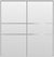 Custom Sliding Aluminum Doors - Style 06 - 2 doors  - White Drawing