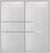 Custom Sliding Aluminum Doors - Style 06 - 2 doors  - White Wenge