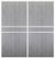 Custom Sliding White Aluminum Doors - Style 07 - 2 doors  - Light Gray