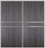 Custom Sliding Aluminum Doors - Style 07 - 2 doors  - Swiss Elm