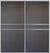 Custom Sliding Aluminum Doors - Style 07 - 2 doors  - Japan Oak