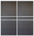 Custom Sliding White Aluminum Doors - Style 07 - 2 doors  - Japan Oak