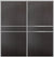 Custom Sliding Aluminum Doors - Style 07- 2 doors  - Premium Wenge