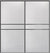 Custom Sliding Black Aluminum Doors - Style 07 - 2 doors  - White Wenge
