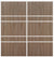 Custom Sliding White Aluminum Doors - Style 08 - 2 doors  - Dark Aloe Wood