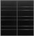 Custom Sliding Black Aluminum Doors - Style 09 - 2 doors  - Black Ash