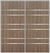 Custom Sliding Aluminum Doors - Style 09 - 2 doors  - Dark Aloe Wood
