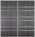 Custom Sliding Aluminum Doors - Style 09 - 2 doors  - Swiss Elm