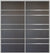 Custom Sliding Aluminum Doors - Style 09 - 2 doors  - Japan Oak