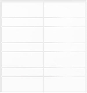 Custom Sliding White Aluminum Doors - Style 09 - 2 doors  - Soft White - Doors and Beyond