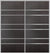 Custom Sliding Aluminum Doors - Style 09 - 2 doors  - Premium Wenge