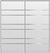 Custom Sliding Aluminum Doors - Style 09 - 2 doors  - White Drawing