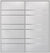 Custom Sliding Aluminum Doors - Style 09 - 2 doors  - White Wenge