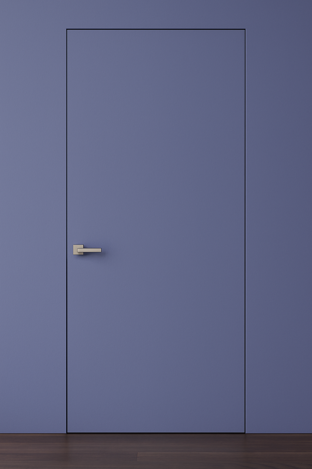 Primed Solid Frameless Door Example For Painting Smoky Lavender - Doors and Beyond