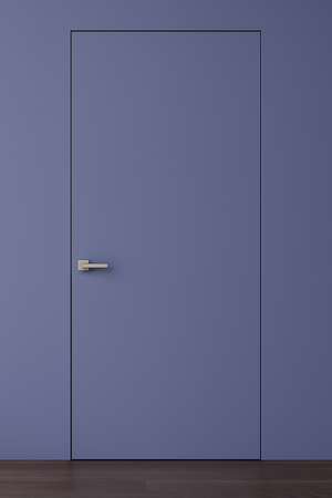 Primed Solid Frameless Door Example For Painting Smoky Lavender - Doors and Beyond