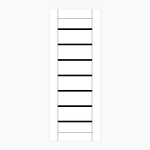 Nova Domino 01 Soft White Laminated Modern Door Slab