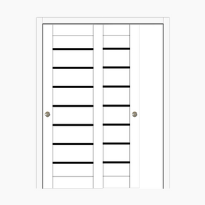 Nova Domino 01 Soft White Laminated Modern ByPass Door
