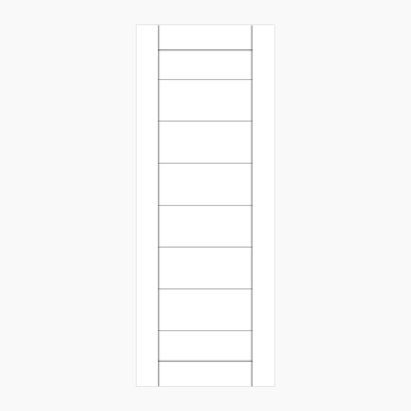 Nova Domino 02 Soft White Laminated Modern Door Slab