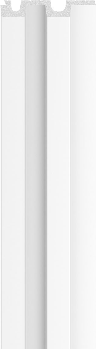 VOX Linerio L-Line White Slat Panel 104 5/16" x 4 13/16" x 13/16" - Doors and Beyond