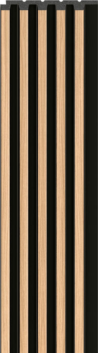VOX Linerio S-Line Natural with Black Slat Panel 104 5/16 x 4 13/16" x 3/8" - Doors and Beyond