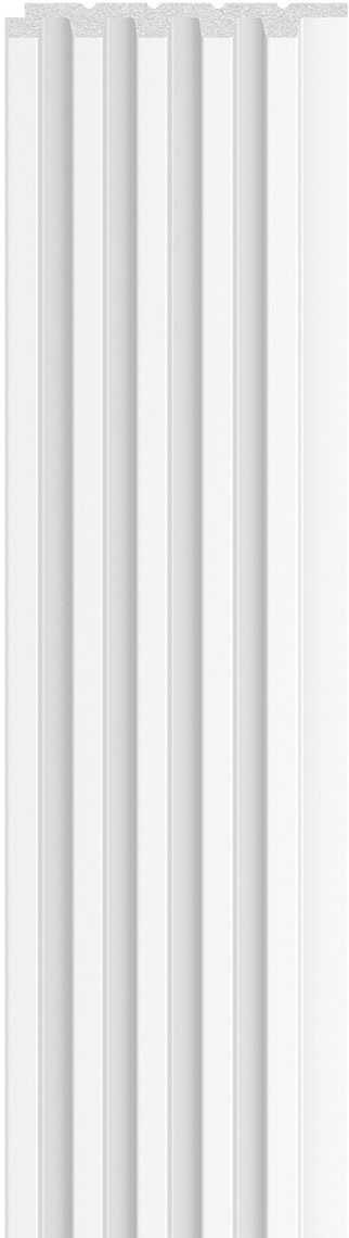 VOX Linerio S-Line White Slat Panel 104 5/16" x 4 13/16" x 3/8" - Doors and Beyond