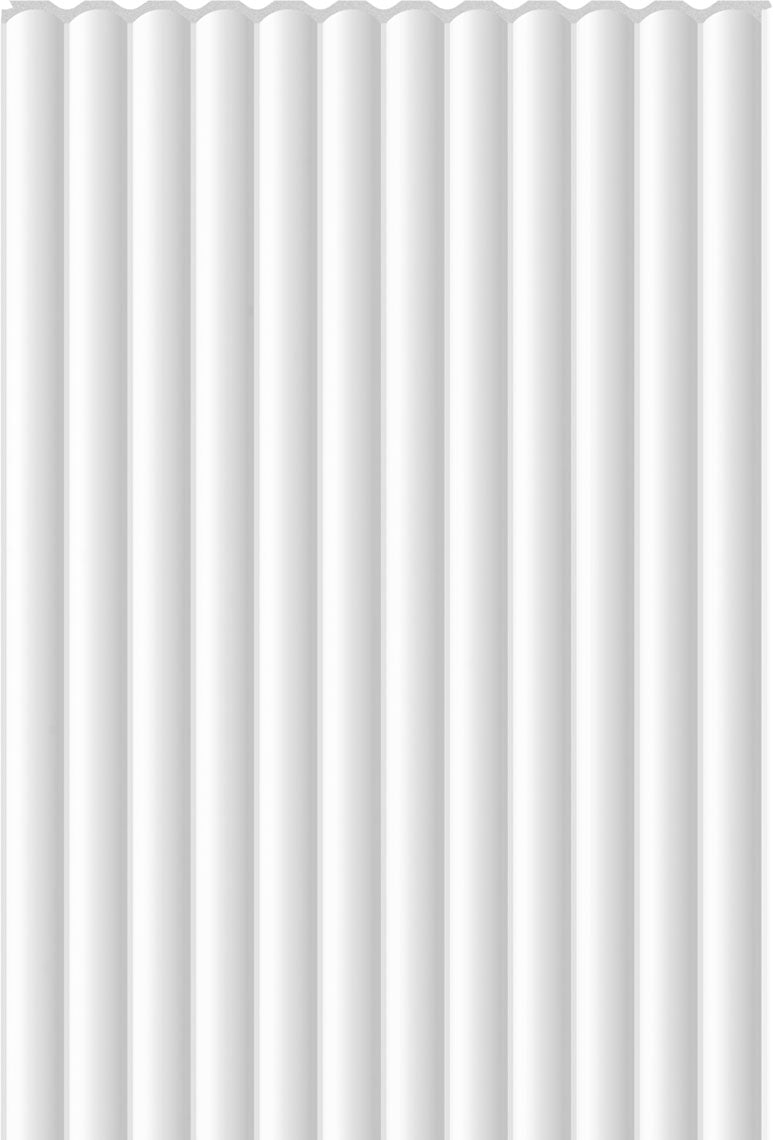 VOX Linerio XS-Line Wave White Slat Panel 12 1/16" x 104 5/16" x 1/4"