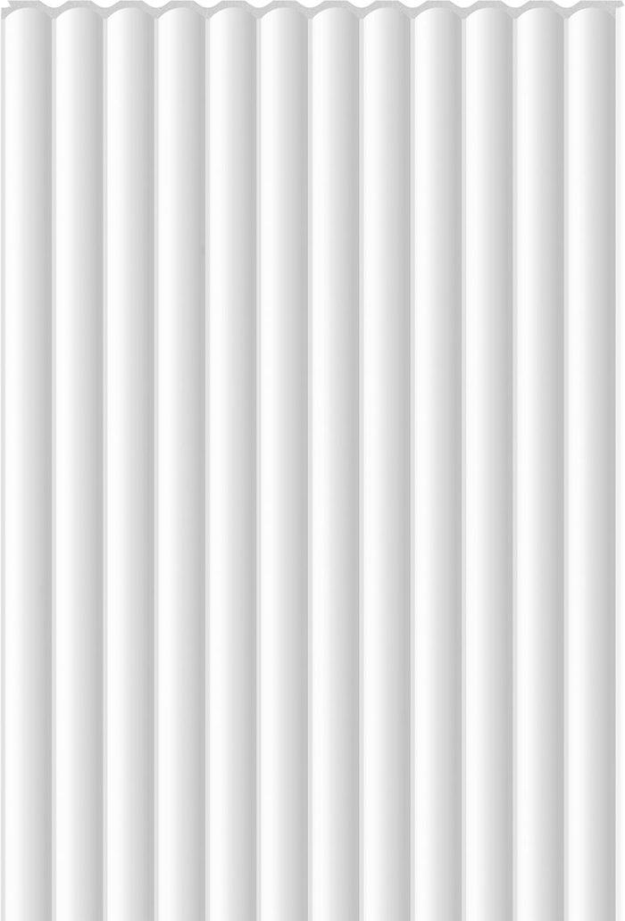 VOX Linerio XS-Line Wave White Slat Panel 12 1/16" x 104 5/16" x 1/4" - Doors and Beyond