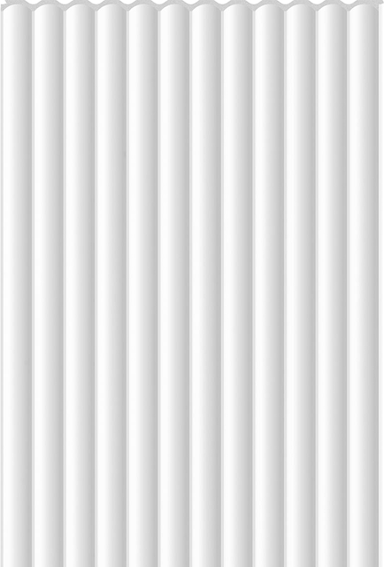 VOX Linerio XS-Line Wave White Slat Panel 12 1/16" x 104 5/16" x 1/4" - Doors and Beyond