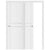 Nova Stile 003 Soft White Laminated Modern Bypass Door