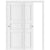 Nova Stile 029 Soft White Laminated Modern Bypass Door